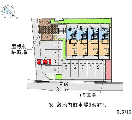 ★手数料０円★岸和田市野田町 月極駐車場